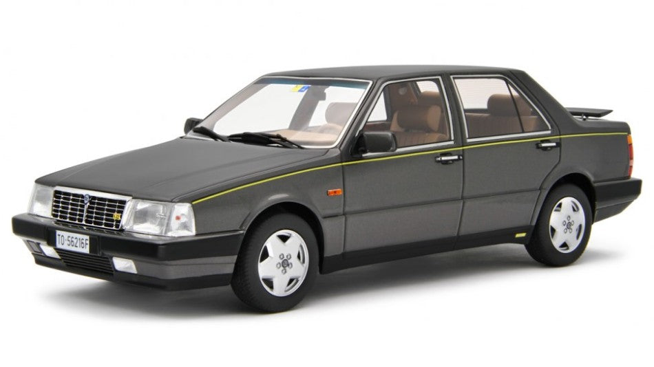 MODELLINO IN SCALA COMPATIBILE CON LANCIA THEMA 8.32 1986 GRIGIO QUARTZO 1:18 LAUDO RACING LM159C