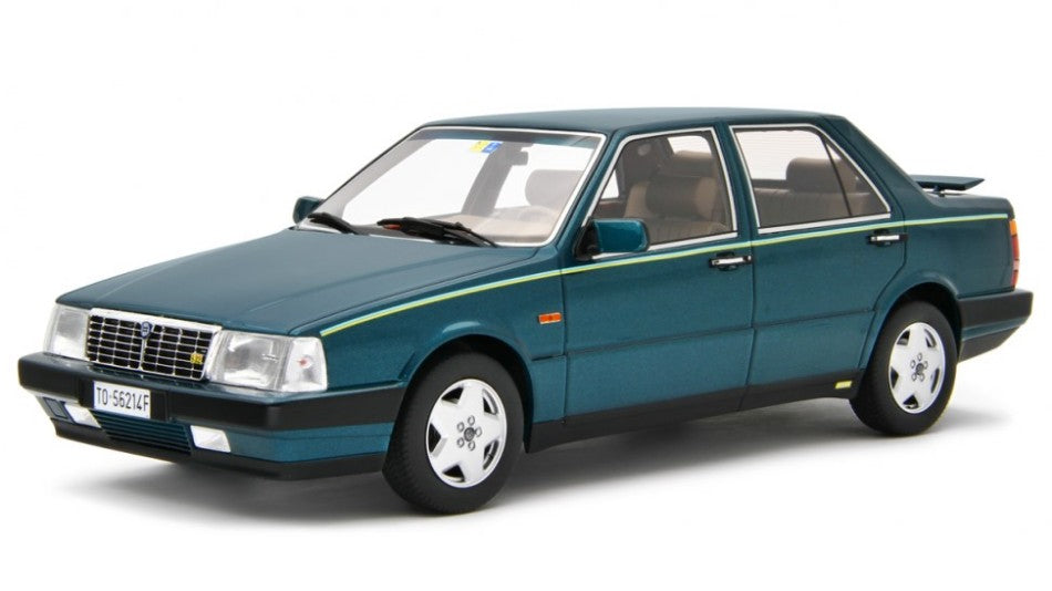 MODELLINO IN SCALA COMPATIBILE CON LANCIA THEMA 8.32 1986 VERDE REFLEX 1:18 LAUDO RACING LM159A