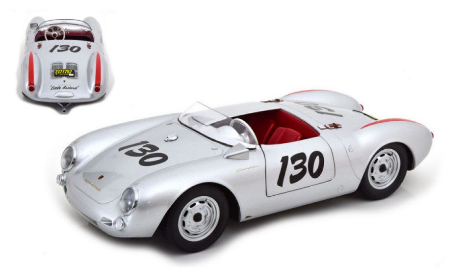 MODELLINO IN SCALA COMPATIBILE CON PORSCHE 550 A SPYDER N.130 "LITTLE BASTARD JAMES DEAN 1956" 1:12 KK SCALE KKDC120111