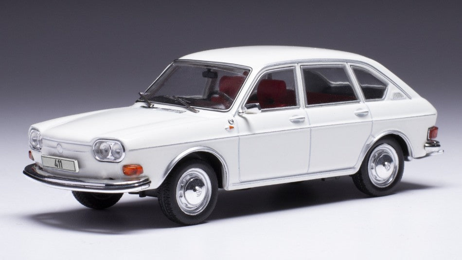 MODELLINO IN SCALA COMPATIBILE CON VW 411 LE 1970 WHITE 1:43 IXO MODEL CLC522