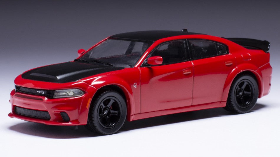 MODELLINO IN SCALA COMPATIBILE CON DODGE CHARGER SRT HELLCAT 2021 RED 1:43 IXO MODEL CLC534