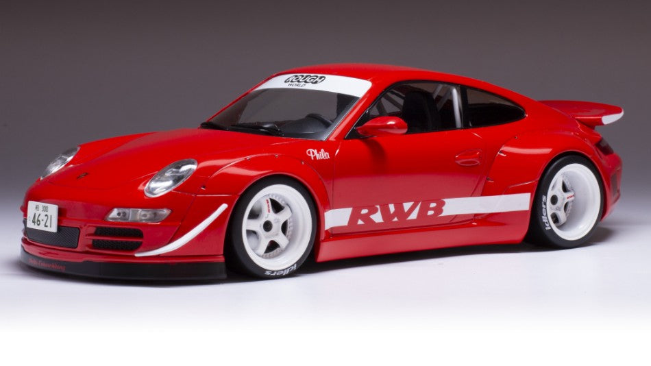 MODELLINO IN SCALA Ixo Model COMPATIBILE CON PORSCHE RWB 997 RED 1:18 MODEL SCALE 18CMC168 241217