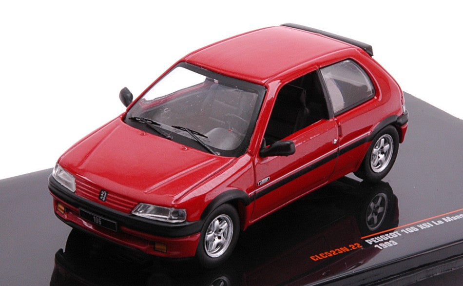 MODELLINO IN SCALA COMPATIBILE CON PEUGEOT 106 XSI 1993 MET.RED 1:43 IXO MODEL CLC523