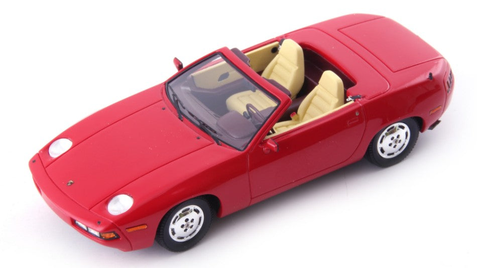 MODELLINO IN SCALA COMPATIBILE CON PORSCHE 928 CONVERTIBLE CARELLI DESIGN 1981 RED 1:43 AVENUE43 AVN60107