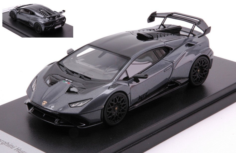 MODELLINO IN SCALA COMPATIBILE CON LAMBORGHINI HURACAN STO GRIGIO TELESTO 1:43 LOOKSMART LS523SB