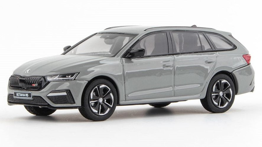 MODELLINO IN SCALA COMPATIBILE CON SKODA OCTAVIA IV COMBI 2020 STEEL GREY 1:43 ABREX AB039CN