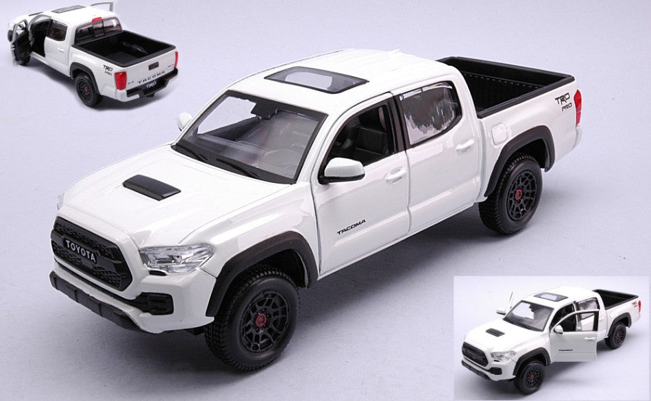 MODELLINO IN SCALA COMPATIBILE CON TOYOTA TACOMA PICK UP 2021 WHITE 1:24 MAISTO MI32910W