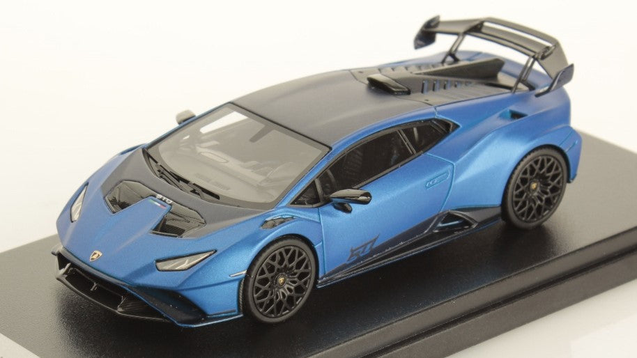 MODELLINO IN SCALA COMPATIBILE CON LAMBORGHINI HURACAN STO AEGEUS BLUE 1:43 LOOKSMART LS523SA