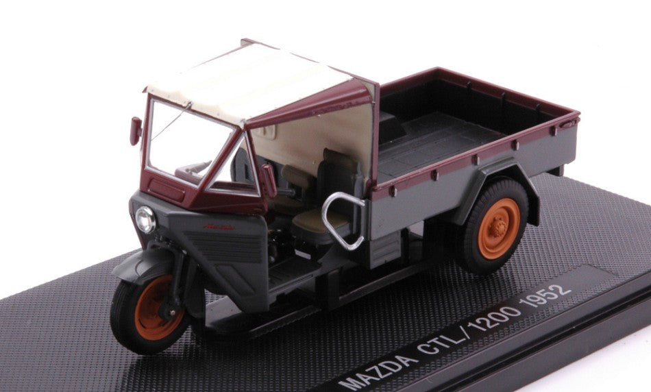 MODELLINO IN SCALA COMPATIBILE CON MAZDA CTL/1200 1952 W/CABINE GREY/BROWN 1:43 EBBRO EB44110