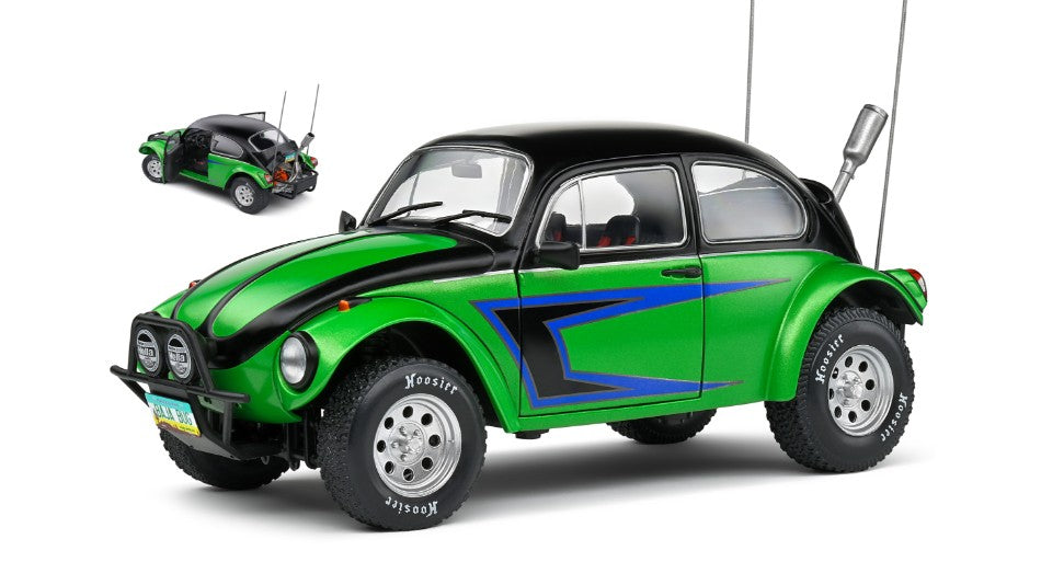 MODELLINO IN SCALA COMPATIBILE CON BEETLE BAJA 1976 GREEN 1:18 SOLIDO SL1809603