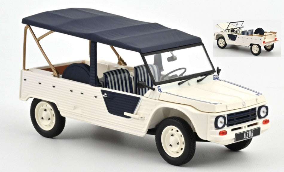 MODELLINO IN SCALA COMPATIBILE CON CITROEN MEHARI 1983 AZUR 1:18 NOREV NV181800