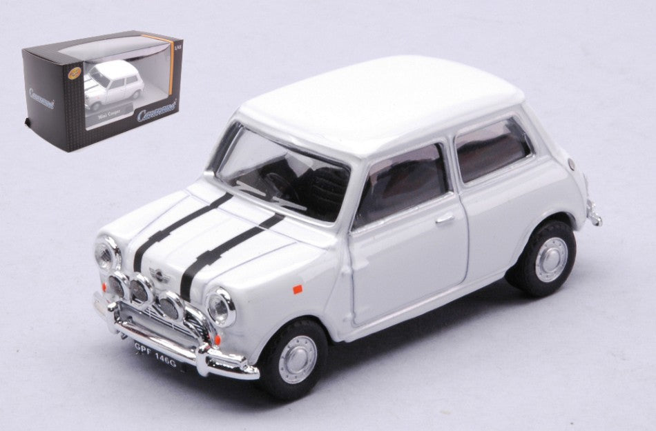 MODELLINO IN SCALA COMPATIBILE CON MINI COOPER WHITE 1:43 CARARAMA CA4-41352
