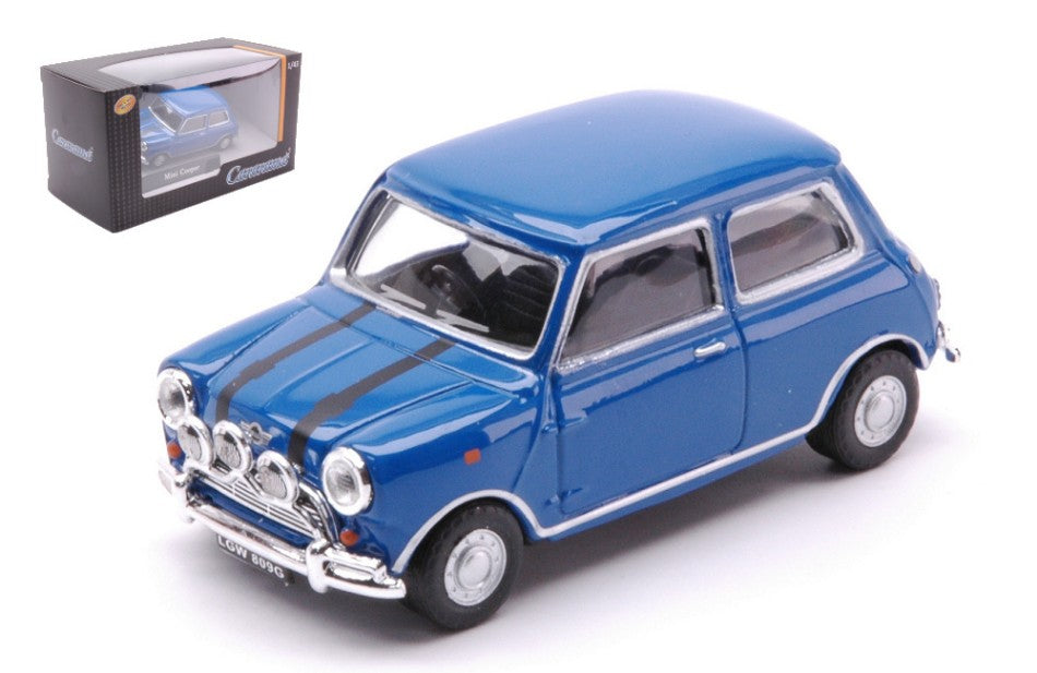 MODELLINO IN SCALA COMPATIBILE CON MINI COOPER BLUE 1:43 CARARAMA CA4-41353