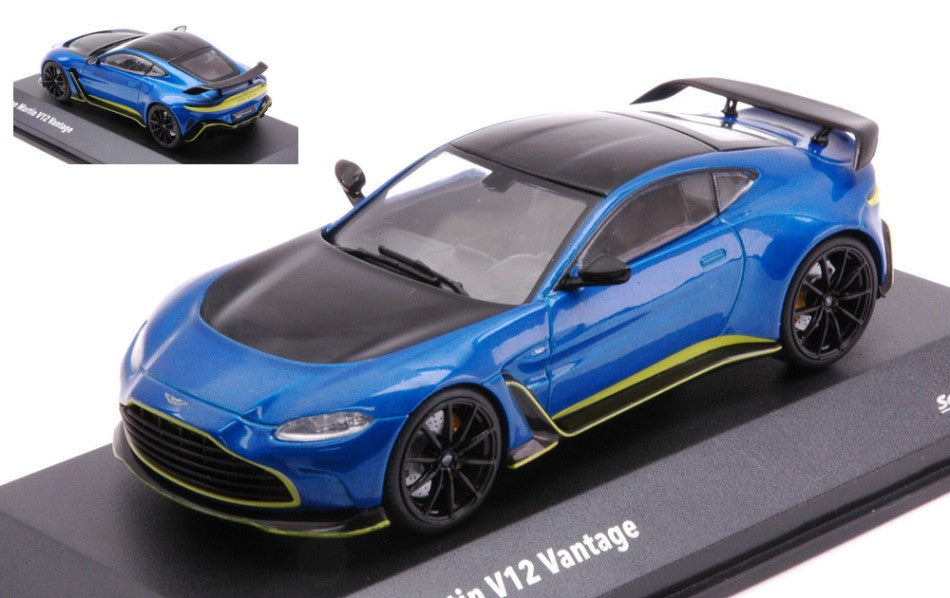 MODELLINO SCALA COMPATIBILE CON ASTON MARTIN V12 VANTAGE 2023 MET.BLUE 1:43 SOLIDO SL4314103