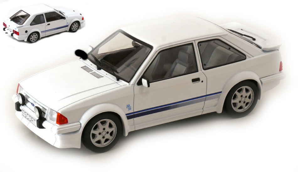 MODELLINO ModelCarGroup FORD ESCORT MK III RS TURBO 1985 WHITE 1:18 MODEL SCALE MCG18419 250506