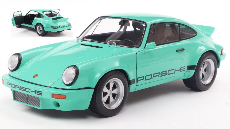 MODELLINO Solido PORSCHE 911 RS 3.0L COUPE IROC DAYTONA 1974 GREEN 1:18 MODEL SCALE SL1810705 250506