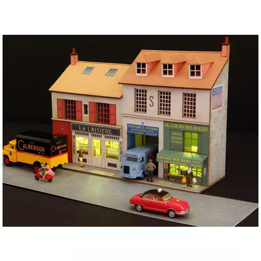 Façade Vitrines Crèmerie + Primeurs - Régions et Compagnies FAC011 - HO 1/87
