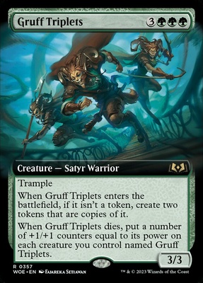 Gruff Triplets Wilds of Eldraine      Foil
