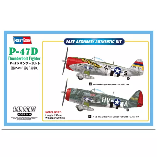 Caccia Thunderbolt P-47D - Hobby Boss 85804 - 1/48