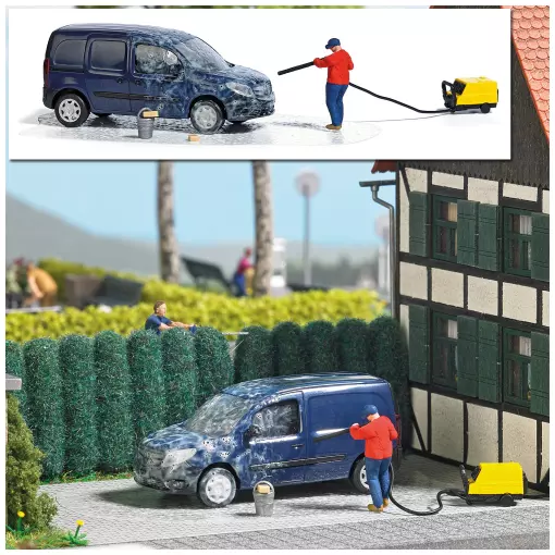 Lotto "Lavaggio auto con uomo BUSCH 7825 - HO : 1/87