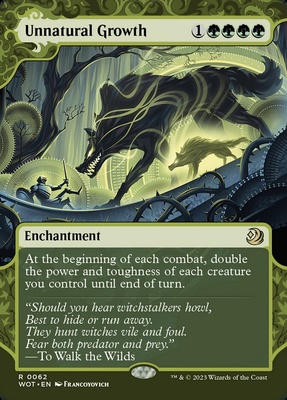Unnatural Growth Wilds of Eldraine: Enchanting Tales      Foil