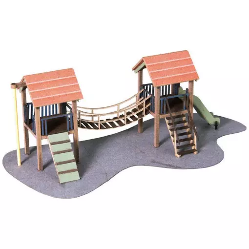 Parco giochi avventura - LaserCut - NOCH 14367 - HO 1/87 - 110x37x45mm