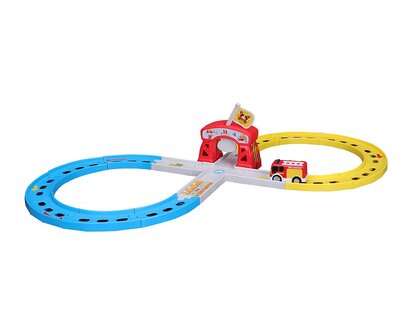 Maisto BB Junior - Pista da corsa Ferrari con macchinina - Vigili del fuoco