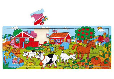 BABU - Puzzle da tavolo fattoria - 21 pz