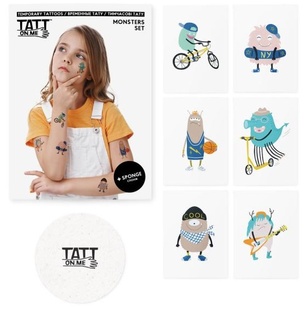 TATTonMe Tatuaggi per bambini Mostri set