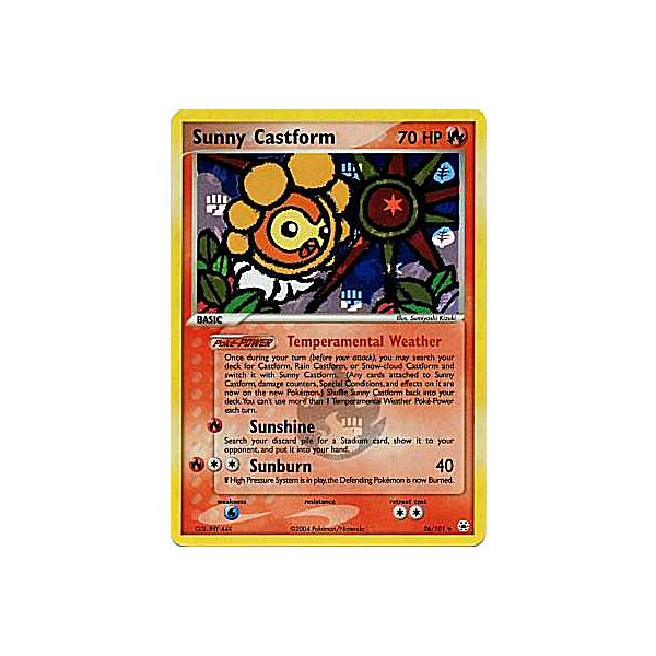 026 / 101 Sunny Castform rara foil speciale (EN)  -GOOD-