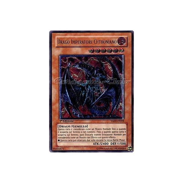 TAEV-IT019 Drago Imperatore Chthoniano rara ultimate 1a Edizione (IT)  -GOOD-