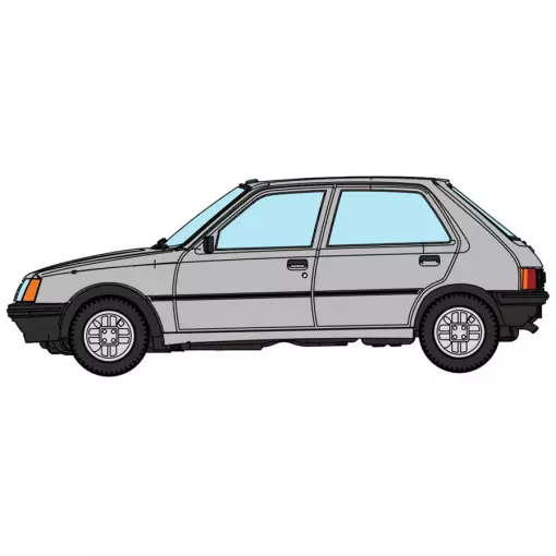 Auto Peugeot 205 GE - REE Modèles CB148 - HO 1/87 - grigio metallizzato