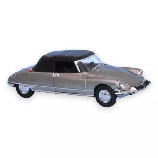 Citroën DS 19 cabriolet 1963, capote fermée, gris nacré - Sai 7811 - HO 1/87