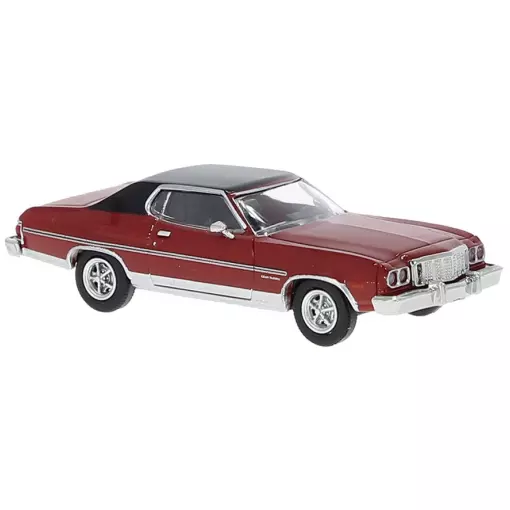 Ford Gran Torino 1976 rouge/noir - Brekina 19732 - 1/87 HO