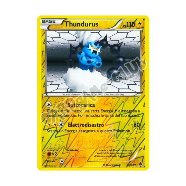 35 / 98 Thundurus rara foil reverse (IT) -PLAYED-