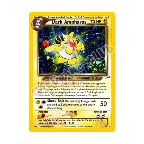 001 / 105 Dark Ampharos rara foil unlimited (EN)  -PLAYED-