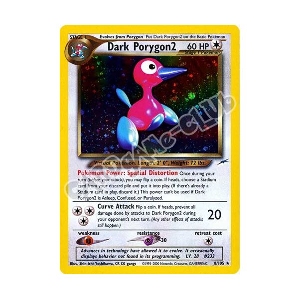 008 / 105 Dark Porygon 2 rara foil unlimited (EN) -PLAYED-