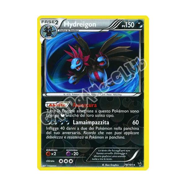 079 / 101 Hydreigon rara foil reverse (IT)  -PLAYED-