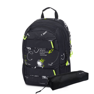 Zaino studentesco + astuccio OXY Sport Graffiti