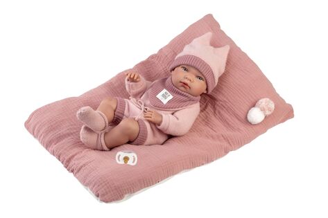 Llorens 73818 NEW BORN BAMBINA - bambola realistica neonato con corpo in vinile completo - 40 c