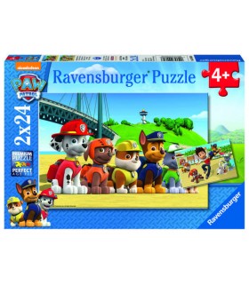 2 Puzzle da 24 Pezzi - Paw Patrol A