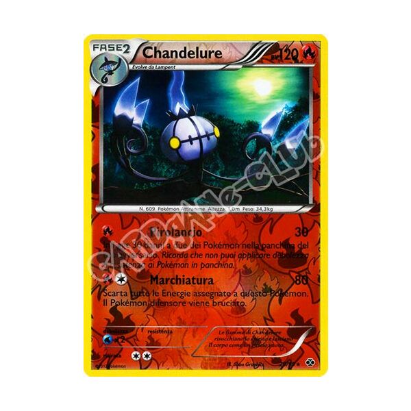 020 / 099 Chandelure rara foil reverse (IT) -GOOD-