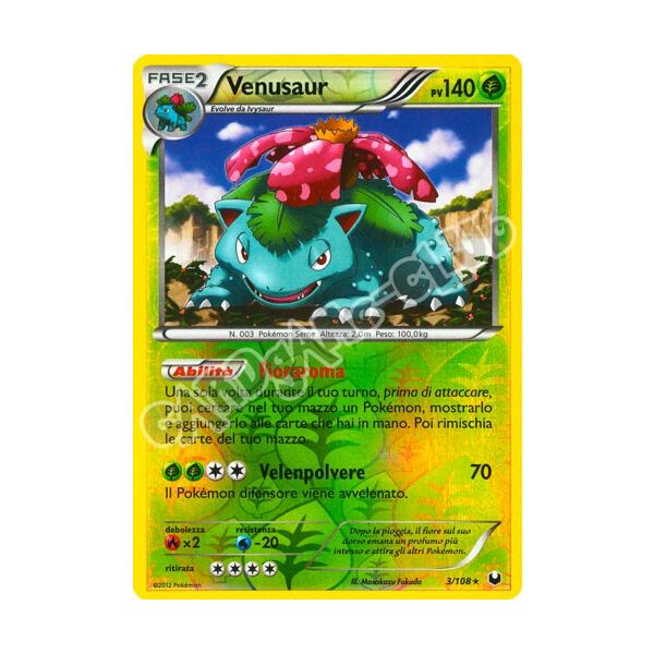 003 / 108 Venusaur rara foil reverse (IT)  -GOOD-