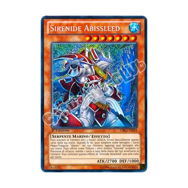 CBLZ-IT034 Sirenide Abissleed rara segreta 1a Edizione (IT) -NEAR MINT-