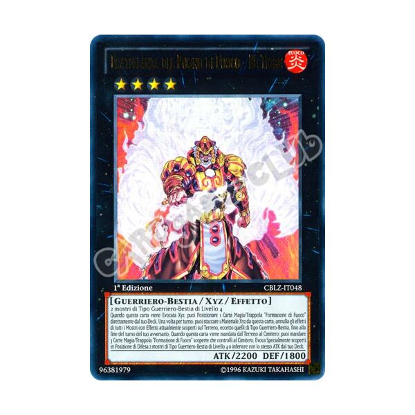 CBLZ-IT048 Fratellanza del Pugno di Fuoco-Re Tigre ultra rara 1a Edizione (IT) -NEAR MINT-