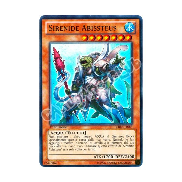 CBLZ-IT083 Sirenide Abissteus ultra rara 1a Edizione (IT) -NEAR MINT-