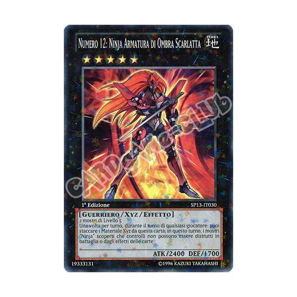 SP13-IT030 Numero 12: Ninja Armatura di Ombra Scarlatta comune starfoil 1a edizione (IT) -NEAR MINT-