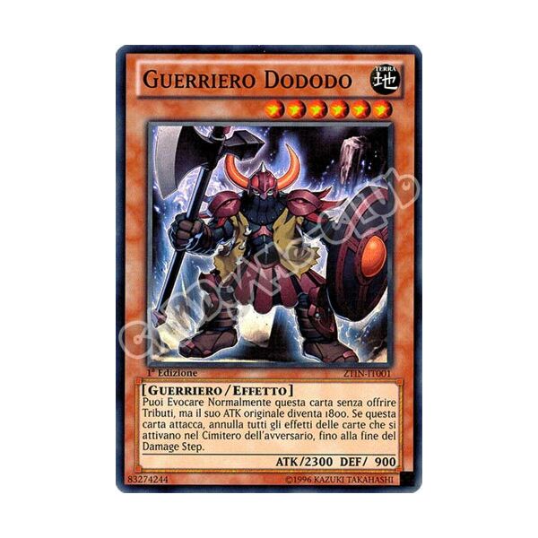 ZTIN-IT001 Guerriero Dododo super rara 1a Edizione (IT) -NEAR MINT-