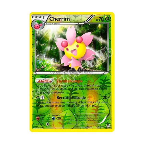 007 / 135 Cherrim rara foil reverse (IT) -NEAR MINT-