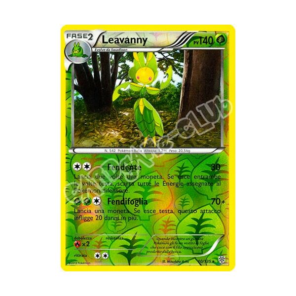 010 / 135 Leavanny rara foil reverse (IT) -NEAR MINT-
